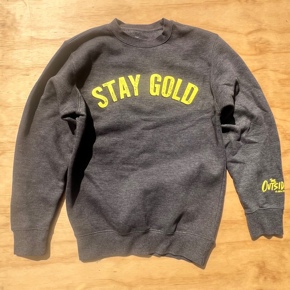 The Outsiders A New Musical Stay Gold Sweatshirt Charcoal Grey Small Broadway